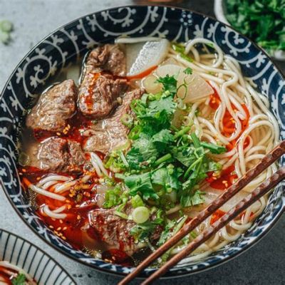  楚州牛肉汤面：香濃な肉汁とコシのある麺が織りなす至福のハーモニー！