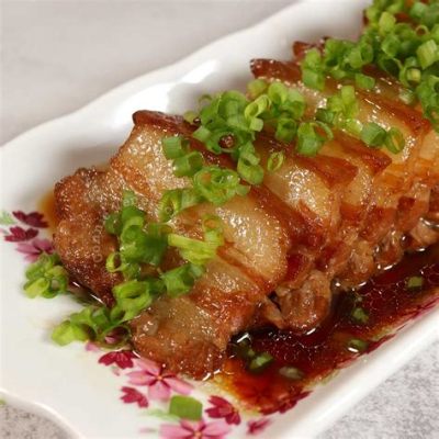  Weifang  depictions of fragrant braised pork belly with crispy caramelized skin and melt-in-your-mouth tenderness!